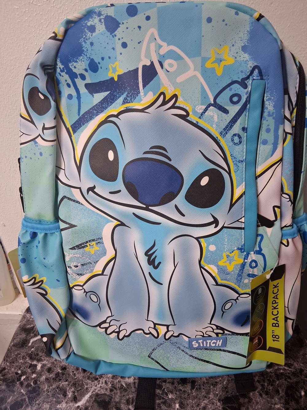 NWT'S KIDS 18" Disney Stitch Blue Backpack